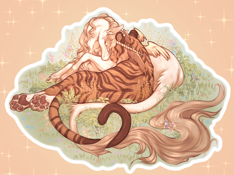 The Tiger and The Unicorn Sticker