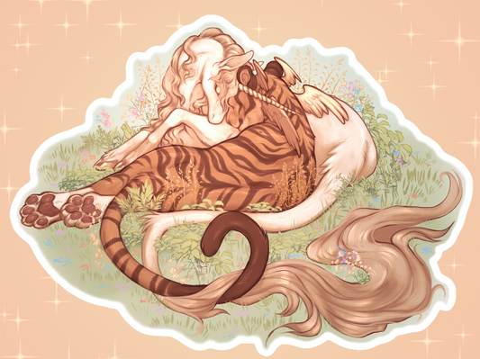 The Tiger and The Unicorn Sticker